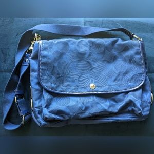 Blue Coach Shoulder Signature Daisy Briefcase/Messenger/Shoulder Bag
